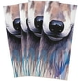 thumbnail image 2 of Dreamtimes Watercolor Wolf Head Kitchen Towels, 18 x 28 Inch Super Soft and Absorbent Dish Cloths for Washing Dishes, 4 PCS Reusable Multi-Purpose Microfiber Hand Towels for Kitchen, 2 of 7