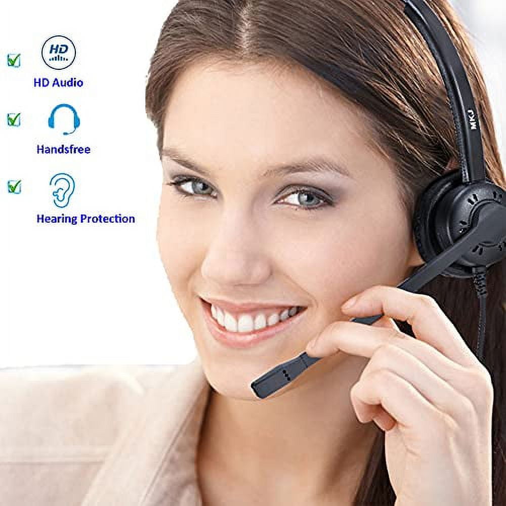 Landline Telephone Headset With Noise Cancelling Icrophone, RJ9 Phone - View #10