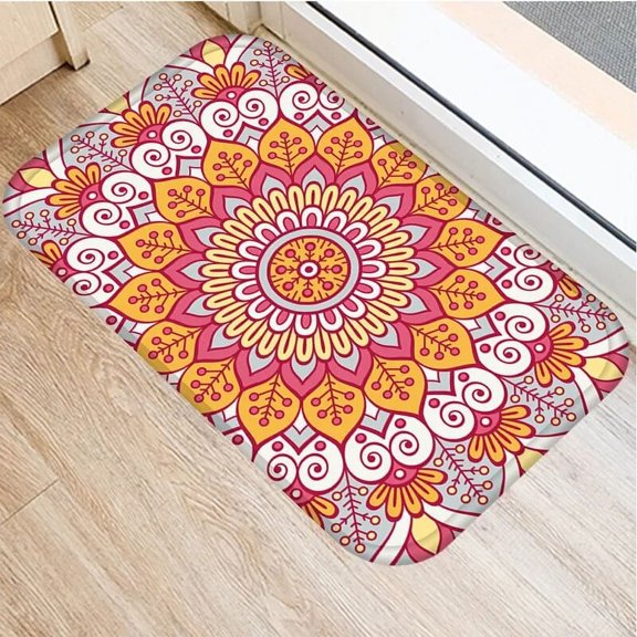 Mandala Doormat Geometry Patte Fashion Mats Entrance Doormats Washable Kitchen Mats for Home Floor Bathroom