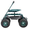 thumbnail image 7 of Garden Cart Rolling Workseat, 360 Swivel Seat, Garden Stool with Wheels, 7 of 7