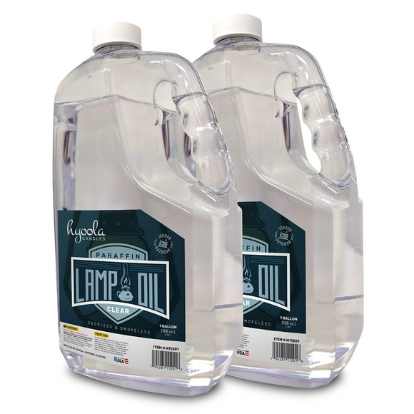 Liquid Paraffin Lamp Oil Hyoola 1L - Clear Smokeless, Odorless