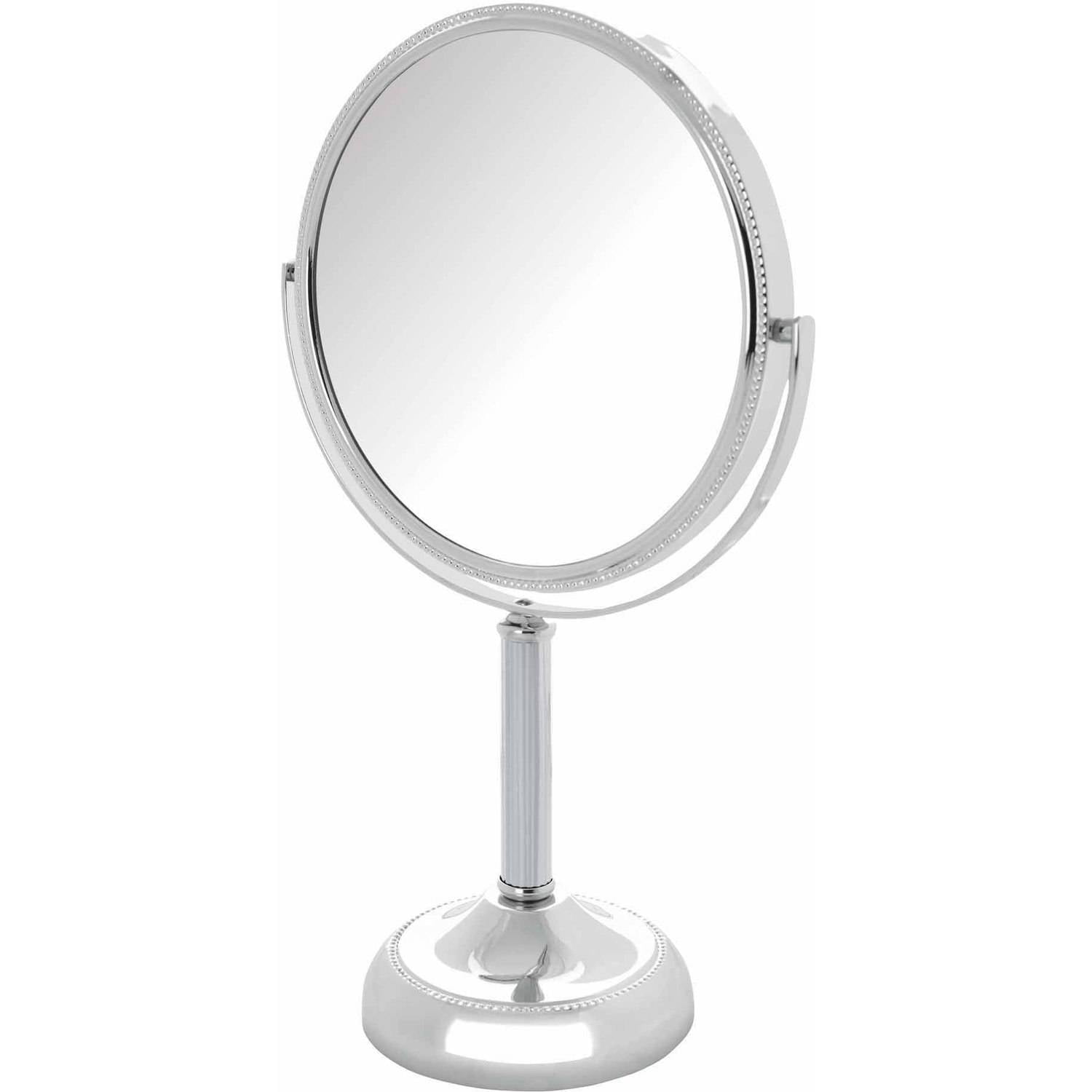 Jerdon Jp918cb 10x Magnified Swivel Tabletop Vanity Mirror Chrome Beaded 44 Oz