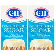 C&H Pure Cane Sugar Confectioners Powdered - 1 lb per Box - 2 Pack