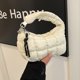thumbnail image 5 of Bolso Nube Modernas Mano La Ruchada Mujeres Hombro Con Solid Color Travel Date Bolse, 5 of 9