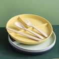 thumbnail image 1 of Apmemiss Clearance Divided Plates for Kids Adults, 3-Compartment Microwave Safe Reusable Dinnerware, Food Grade Plastic Portion Control Plates for Indoor Outdoor Picnic Camping School Lunch, 1 of 7