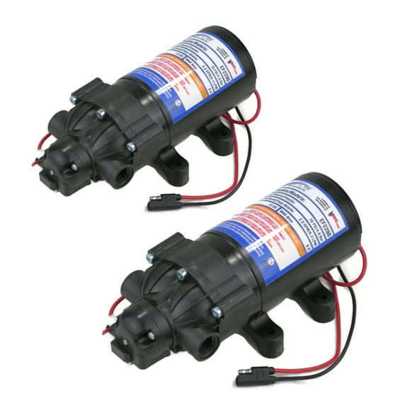OEM (2 Pack) Everflo 2.2 GPM, 12 Volt, Diaphragm Pump EF2200, EF2200-BOX, EF2200BOX