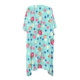 thumbnail image 2 of HELLHERO Polyester Bathing Suit Cover Up for Summer Long Free Size Long Kimono Cover Ups for Swimwear Women Fruit Floral Pattern, 2 of 6