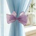 thumbnail image 2 of Boovnll Curtain Tiebacks, Sheer Organza Bow Window Drape Holdbacks, No Drill Cute Curtain Tie Backs for Sheer Curtain Bedroom Living Room,6x4in, 2 of 7