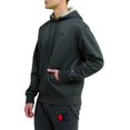 thumbnail image 2 of Champion Mens Powerblend Fleece Pullover Hoodie, 2XL, Granite Heather, 2 of 5