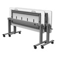 thumbnail image 2 of Offex OF-STAND-NESTC-60 - 60" Adjustable Flip Top Table with Crank Handle - White, 2 of 5