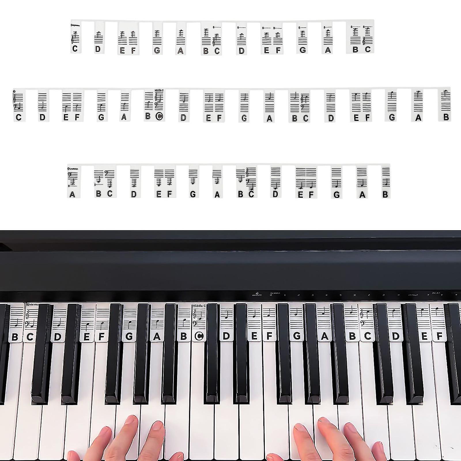 Clavier Piano En Papier 88 Touches - Aide à L’apprentissage Pour Débutants, Enfants, étudiants - Version Classique