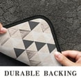 thumbnail image 6 of Beige Geometric Triangle Pattern Door Rugs,Washable Non Slip Door Mats Indoor,Decorative Door Mats,Entry Mat Indoor for Entrance,Bedroom,Kitchen,Bathroom,30"x17", 6 of 6