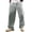 Gray, variant on Hinvhai Cotton Linen Pants Men Casual Baggy Summer Beach Elastic Drawstring Waist Yoga Striped Pants Travel Baggy Work Pant with Pocket Purple