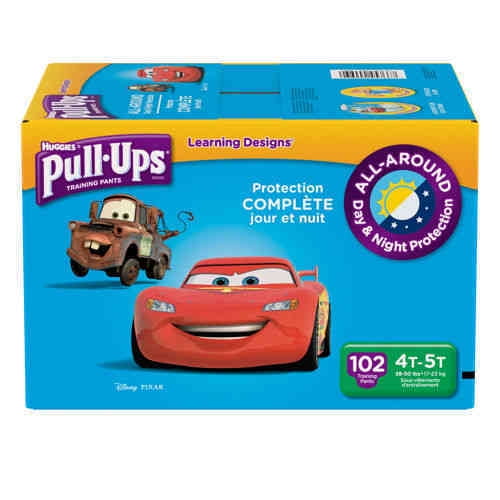 Huggies Pull-Ups Training Day Garçon - Culottes D'apprentissage Taille 2-4 Ans Et 5-6+, Lot De 40, Motifs Disney