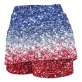 thumbnail image 6 of Feancey 4th of July Skort Women 2 in 1 High Waisted Yoga Skort Summer Trendy Sequin Print Lightweight Skirt for Running Tennis Golf Workout Sports Skorts, 6 of 6