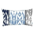 thumbnail image 4 of Ikat Set of 4 Lumbar 12"x20" Boho Throw Pillow Covers, 4 of 4