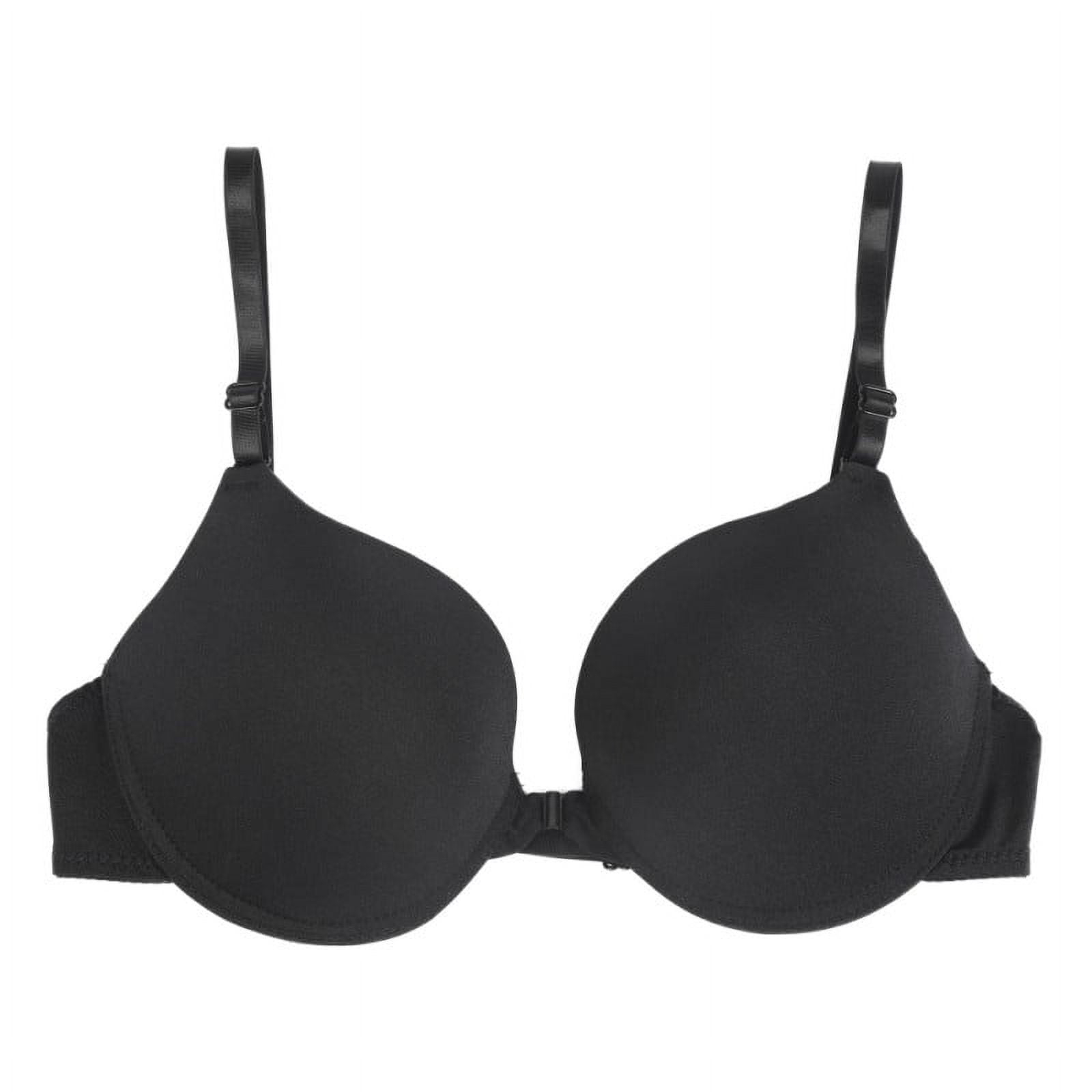 Women Bra Seamless Front Button Closure Push Up Padded Bra Underwear Buckle Female Underwire Bra