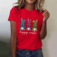thumbnail image 2 of Camiseta de Cuello Redondo de Impresión de Pascua de Moda de Primavera Y Verano para el Uso Diario, 2 of 5