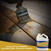 Klean Strip Odorless Mineral Spirits Non-Toxic Formula Wood Restoration Degrease Automotive Wipes Off Price Tag Residue Parts Now with Chemical Resistant Gloves by Centaurus AZ, 1 Gallon