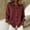 A1_Brick Red, variant on Women's Plaid Button Down Collared Shirt Long Sleeve Gingham Checkered Blouse Dressy Casual Work Office Tunic Shirts Lightweight Loose Fit Boyfriend Tops Fall Going Out Outfits Pink S