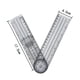 thumbnail image 4 of Transportador de regla espinal médica de ángulo de goniómetro de 360 ​​grados con múltiples reglas, 4 of 5