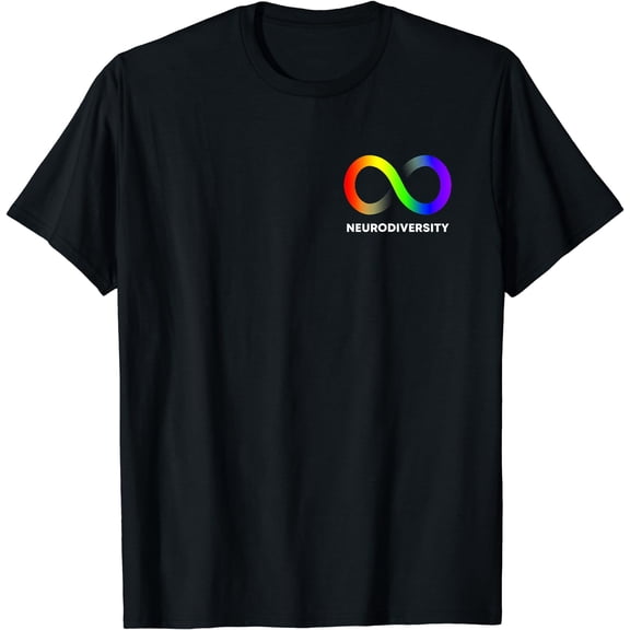 Embrace Neurodiversity Autism ADHD ASD Infinity Rainbow T-Shirt