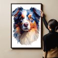 thumbnail image 4 of Australian Shepherd Dog Art Canvas, Pet Wall, Polygon Art Print on Canvas Canvas, large wall art, bathroom wall art, Ready to Hang,Living Room,Bedroom ＆ Office, 4 of 4