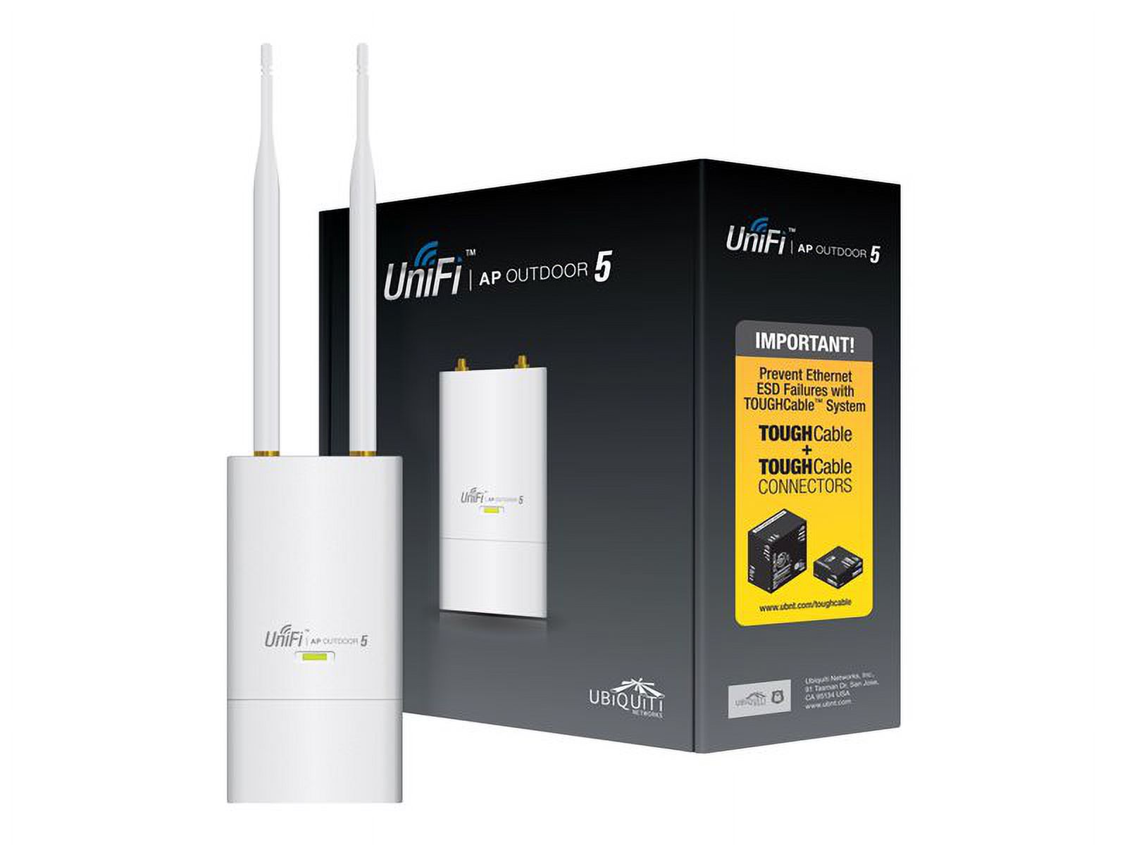 Ubiquiti UniFi UAP-Outdoor5 IEEE 802.11n 300 Mbit/s Wireless Access Point - image 2 of 16