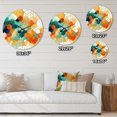 thumbnail image 4 of Designart "Chromatic Hexa Mirage I" Abstract Shapes Oversized Wall Clock, 4 of 5
