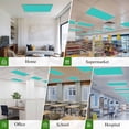 thumbnail image 6 of Turquoise Magnetic Fluorescent Light Covers for Ceiling Lights 2 x 4 Feet, Modern Pure Turquoise Office Classroom Kitchen Drop Ceiling Light Covers Lighting Filters Shade Panel 1 Pack, 6 of 9
