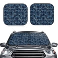 thumbnail image 2 of Fotbe Hawaiian Style Juego de 2 Piezas de Parasoles para Parabrisas | Bloqueador Solar para Auto | Accesorios Plegables para Protección Solar Interior-Small, 2 of 6