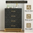 thumbnail image 2 of Tall 4-Drawer Dresser with Soft-Close, Anti-Tip Kit | Narrow Bedroom Closet Organizer | 36.22" Height, 2 of 7