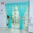 thumbnail image 5 of Curtains for Living Room 1 Pack Sheer Curtains 80 Inch L Panels Set Transparent Voile Rod Pocket Sheer Window Drapes Cortinas Curtains for Bedroom Wedding Party Background, 5 of 7