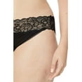 thumbnail image 3 of CALVIN KLEIN Intimates Black Lace Trim Solid Everyday Bikini Size: 2X, 3 of 4