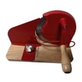 thumbnail image 1 of simhoa Manual Bread Slicer Deli Slicer Efficient Convenience with Scale Line Hand Crank for Sourdough Bread for Cheese Kitchen Cafes Red, 1 of 5
