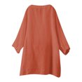 thumbnail image 2 of Outfmvch Linen Blouses for Women,Gauze Tops for Women Casual Summer,Wrap Tops for Women,Gauze Dhirts for Women,Button Up Shirt Women Short Sleeve,Gauze Button Down Shirts for Women Orange 3XL, 2 of 7