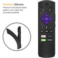 thumbnail image 5 of Fintie Remote Silicone Case for Roku Voice, Roku Express 4K+ 2021, Ultra LT Enhanced Voice, Express 3930, Premiere+ 3921, Streaming Stick+ Remote, Honey Comb Anti Slip Shockproof Cover, Black, 5 of 7
