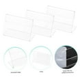 thumbnail image 2 of AFQH 20PCS Clear Acrylic L-Shaped Sign Holders for Menu & Photo Display, 2 of 10