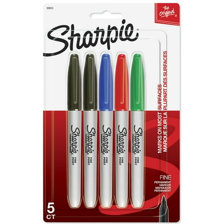 UPC: 0071641306530 | Sharpie Permanent Markers  Fine Point  Assorted Colors  5 Count