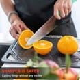 thumbnail image 4 of BOLEXINO 10 inch Japanese High Carbon Stainless Steel Chef Knife, Professional Sharp Wide Cook Knife with Non-Slip Ergonomic Handle, for Kitchen Home Restaurant (Green), 4 of 7