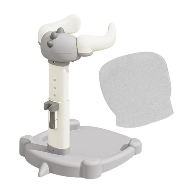 Soporte para el baño de niños,Ayuda para el baño de niños Ayuda para el baño de bebés,Ayudas para el baño de pie Soporte para el lavado de nalgas del bebé,Soporte de baño portátil gris