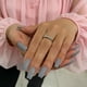 thumbnail image 1 of Uñas postizas adhesivas JOYVVEW medianas largas cuadradas color gris piedra, 1 of 7