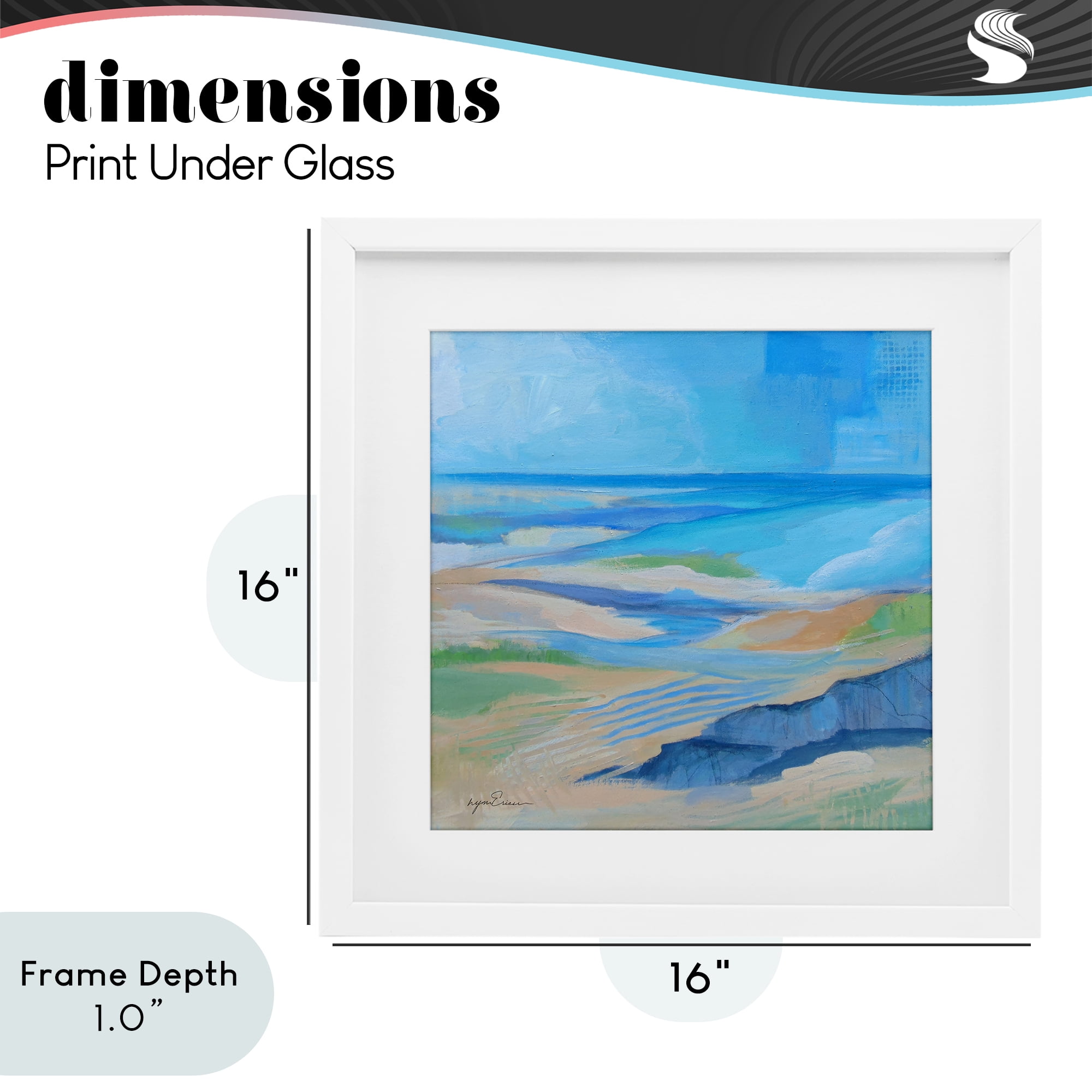 Stupell Industries After The Storm Beachscape White Framed Print Under Glass, design by Lynn Ericson Fine Art