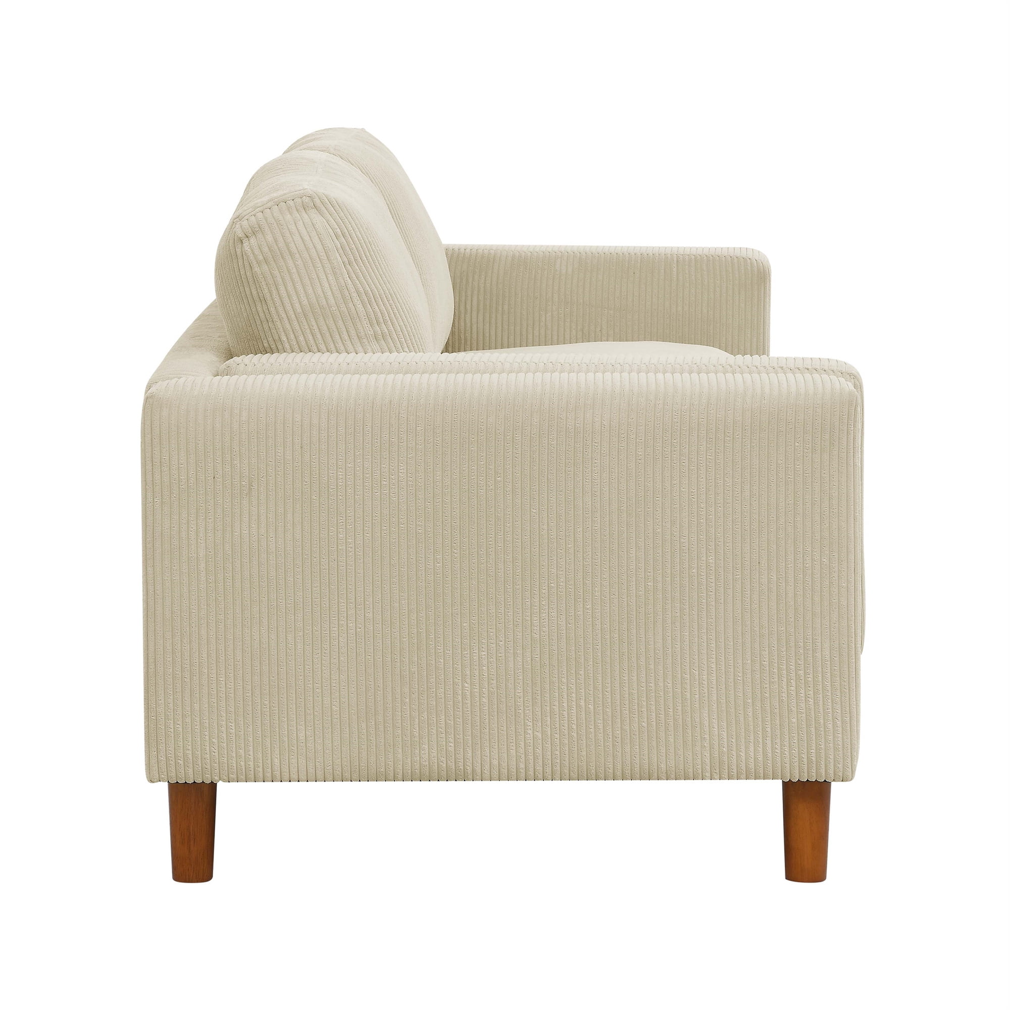 Aukfa 87" Modern Sofa Couch Oversized 3-Seater Sofa for Living Room, 23" Deep Seat, Corduroy, Beige