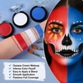 thumbnail image 2 of Kit de pintura facial UCANBE con la bandera de EE. UU., rojo, blanco y azul, Joker, 2 of 7