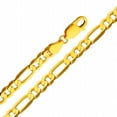 thumbnail image 1 of Precious Stars SEC0101220 Yellow Gold 4. 5 mm.  Figaro Chain 22 inch Necklace, 1 of 1
