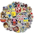 thumbnail image 1 of 100 unidades de pegatinas de moda Roblox, calcomanía impermeable para monopatín Afortunado Sencillez, 1 of 5