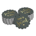 thumbnail image 1 of Inkdotpot 100 Pack Real Gold Foil Paper Tags Love Is Sweet Wedding Favor Hang Tags, 1 of 1