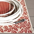 thumbnail image 5 of Safavieh Courtyard Regent Oriental Indoor/Outdoor Area Rug, Red/Natural, 6'7" x 9'6", 5 of 14