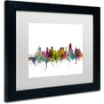 thumbnail image 2 of Trademark Fine Art 'Tulsa Oklahoma Skyline' Canvas Art by Michael Tompsett, White Matte, Black Frame, 2 of 4